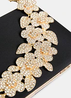 Crystal Flower Box Clutch