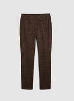 Pantalon à enfiler motif léopard