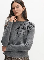 Knit Embroidered Pullover