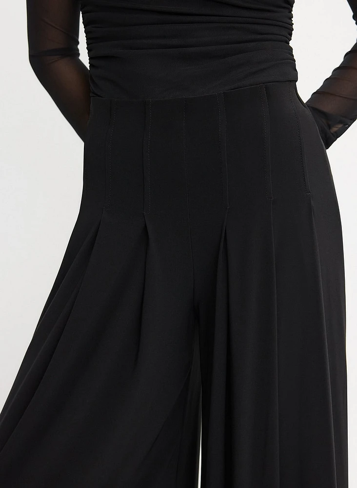 Joseph Ribkoff - Dart Waist Wide-Leg Pants