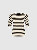 Stripe Lurex T-Shirt