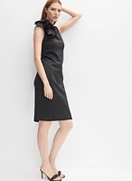 Rosette Embellished Dress