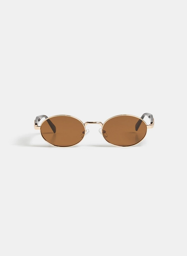 Oval Metal Sunglasses