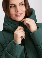 Recycled Material Puffer Coat