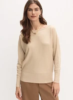 Dolman Sleeve Pullover Sweater