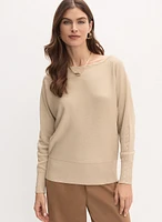 Dolman Sleeve Pullover Sweater