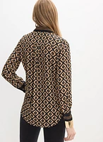 Blouse à motif géométrique