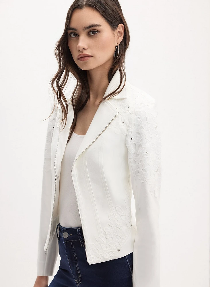 Joseph Ribkoff - Lace Appliqué Jacket