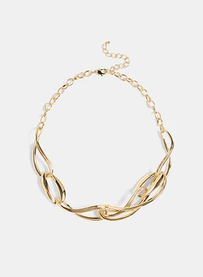 Abstract Chain Link Necklace