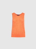 Textured Sleeveless Sweater