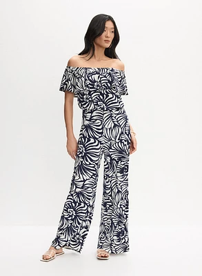 Palm Print Jumpsuit