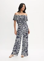 Palm Print Jumpsuit