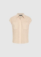 Blouse à détails brodés