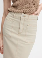 Cotton Pencil Skirt