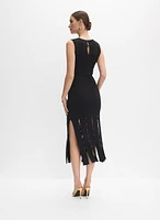 Joseph Ribkoff - Robe à billes en tricot côtelé