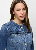 Quilted Denim Jacket