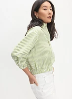 Stripe Print Blouse