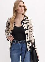 Joseph Ribkoff - Geometric Pattern Jacket