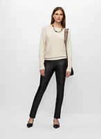 Joseph Ribkoff - Pull-On Rivet Detail Pants