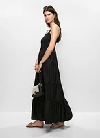 Tiered Cotton Maxi Dress