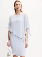 Joseph Ribkoff - Asymmetric Cape Dress