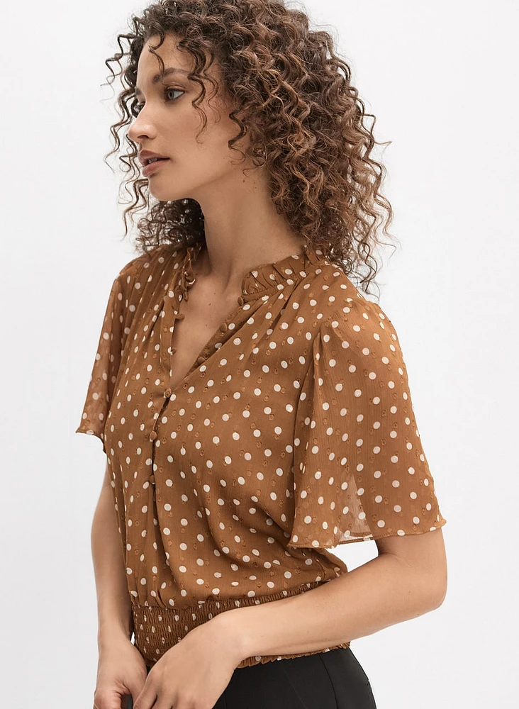 Blouse à pois