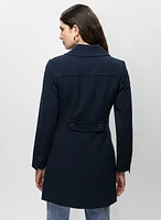 Button Detail Trench Coat