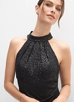 Sequin Bodice Dress