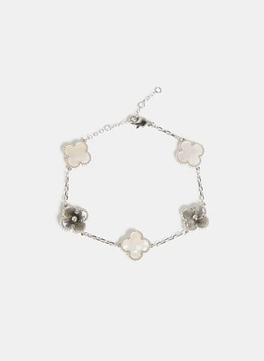 Bracelet à trèfles en résine