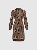 Snakeskin Print Dress