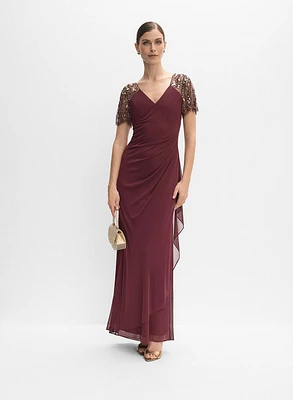 Robe ajustée en chiffon