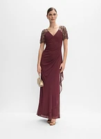 Robe ajustée en chiffon