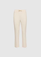 Buckle Detail Straight-Leg Pants