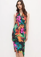 Joseph Ribkoff - Tropical Waterfall Flounce Dress