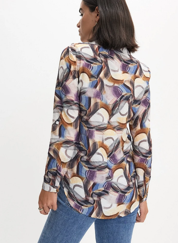 Abstract Print Blouse