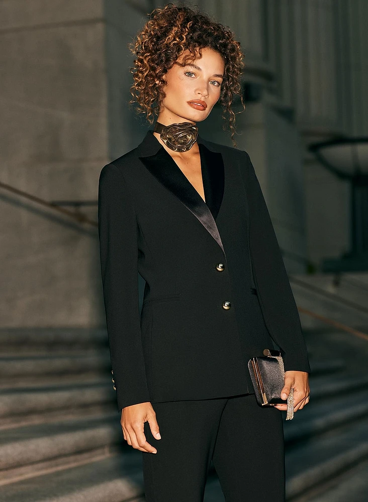 Satin Lapel Tuxedo Jacket