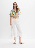 Lemon Flutter Sleeve Blouse