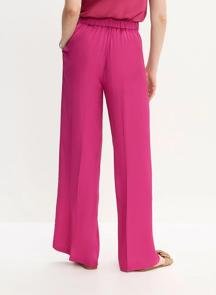 Satin Wide Leg Pants