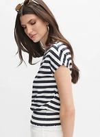 Smocked Hem T-Shirt