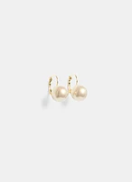 Faux Pearl Dangle Earrings