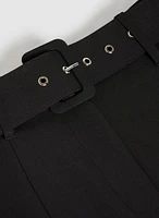 Pantalon droit à ceinture