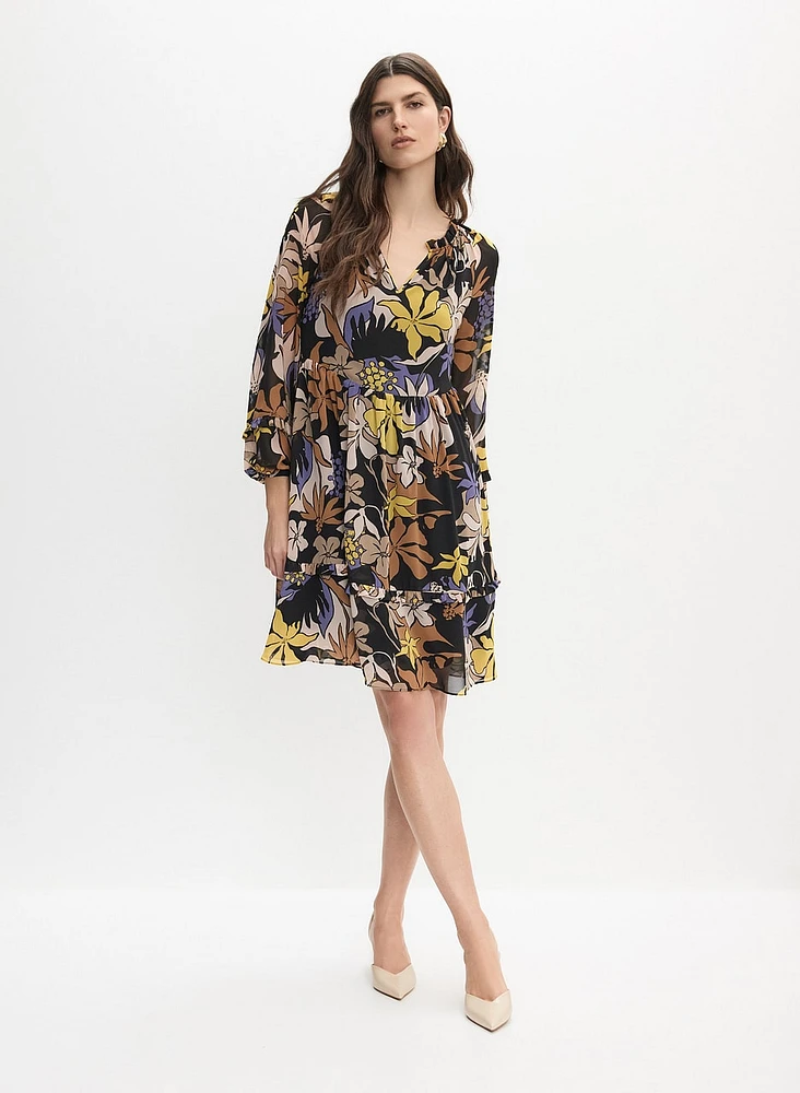 Floral Chiffon Dress