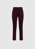 Madison Pull-On Straight-Leg Pants