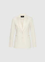 Satin Trim Tuxedo Jacket