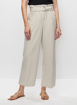 High-Rise Belted Pants