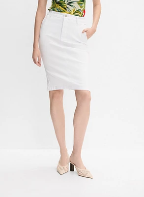 Denim Pencil Skirt