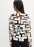 Joseph Ribkoff - Geometric Pattern Jacket