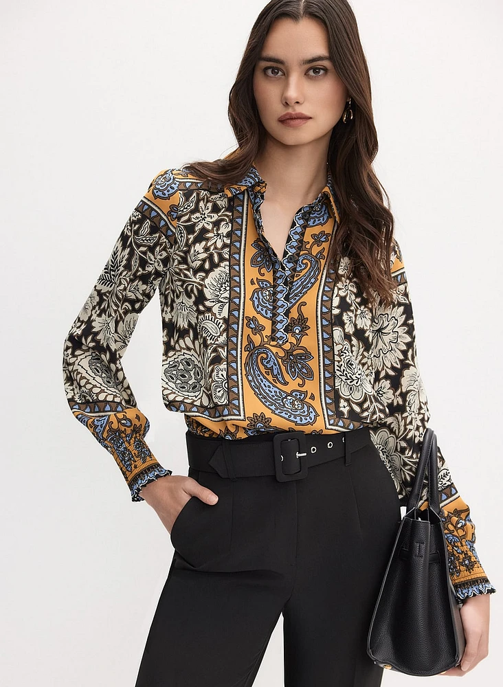 Blouse à motif paisley