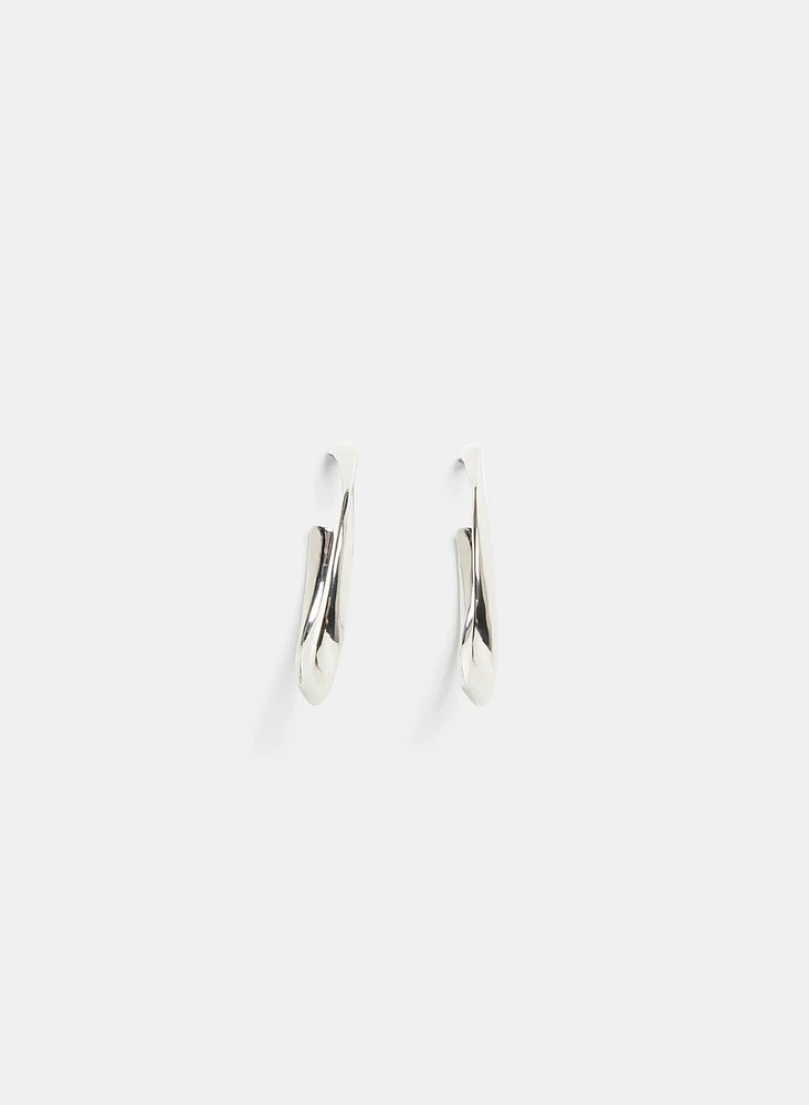 Curved Hoop Earrings