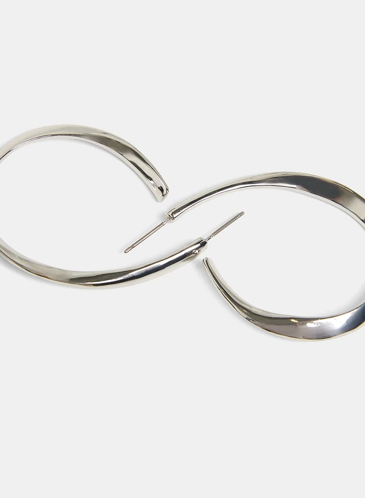 Curved Hoop Earrings